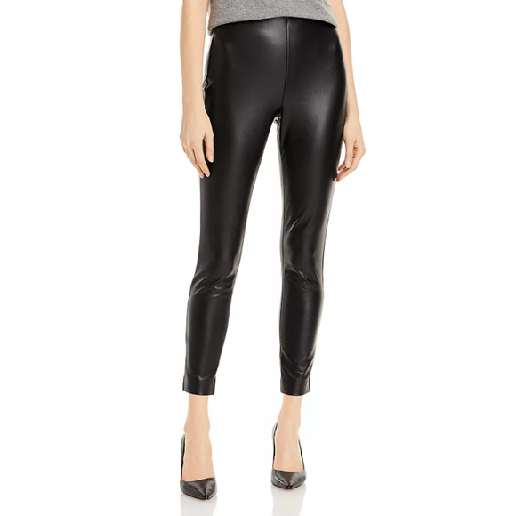 Vince Camuto Womens Faux Leather Pull On Leggings Black Plus Size 3X 12481 - Picture 1 of 2